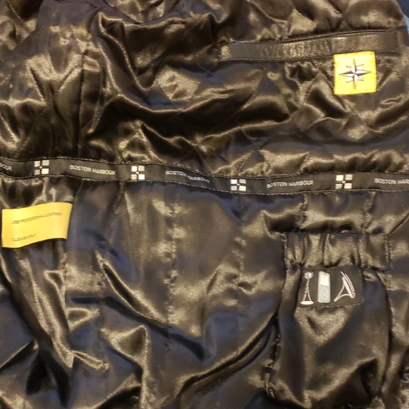 Boston Harbor Leather Bomber jacket Size XXL - Picture 7 of 9